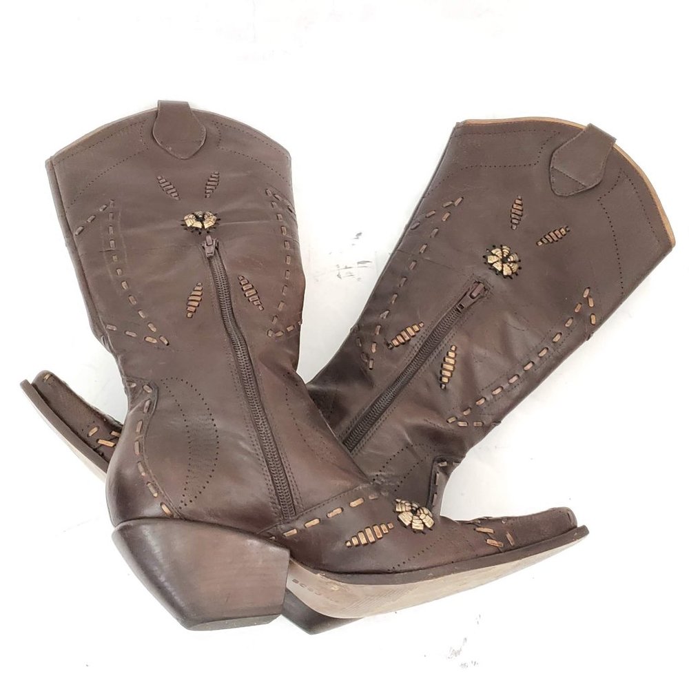 💜💕 BCBGirls Western Boots Size 9B / 39  💕💜 - Picture 7 of 10